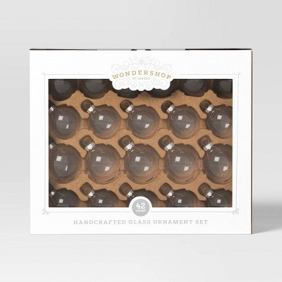 42pc Round Glass Christmas Tree Ornament Set - Wondershop™