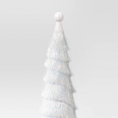  18" Christmas Tinsel Tree Decor Iridescent - Wondershop™