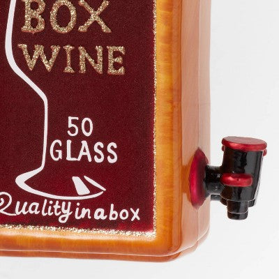  Glass Boxed Wine Christmas Tree Ornament - Wondershop™