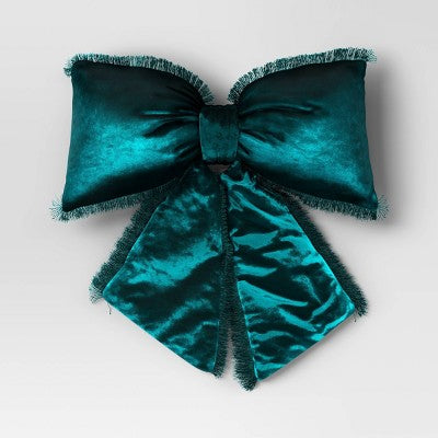  20" Christmas Bow Shaped Pillow - Wondershop™