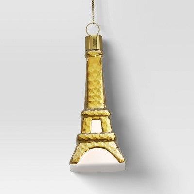  3pc Christmas Gift Ornament Set Glass Paris - Wondershop™