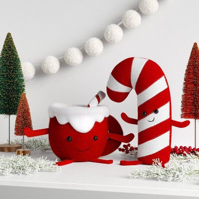  Christmas Single Fabric Figural Candy Cane - Wondershop™