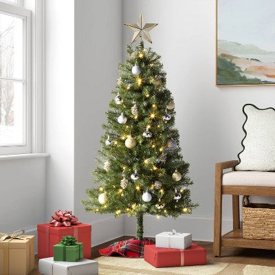  8.5" Unlit Plastic Shiny Gold 5 Point Star Christmas Tree Topper With Coil - Wondershop™
