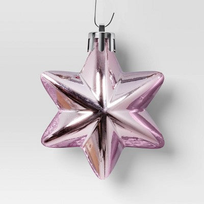  20ct Christmas Mixed Finial Ornament Set Pink - Wondershop™