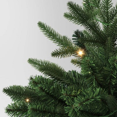  20" Pre-lit LED Battery Operated Mixed Pine Mini Christmas Artificial Pot Filler Warm White Lights - Wondershop™: Indoor/Outdoor