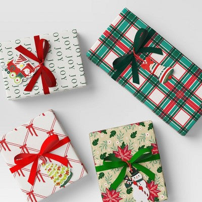  16ct Christmas Tie-On Gift Tags Bell/Tree/Snowman/Train - Wondershop™