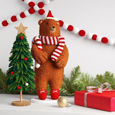  Christmas Fabric Bear Decor - Wondershop™
