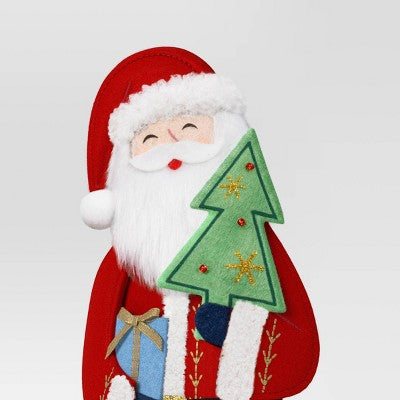  13" Christmas Fabric Santa Figural Decor - Wondershop™
