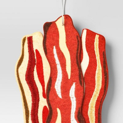  Christmas Fabric Bacon Ornament- Wondershop™