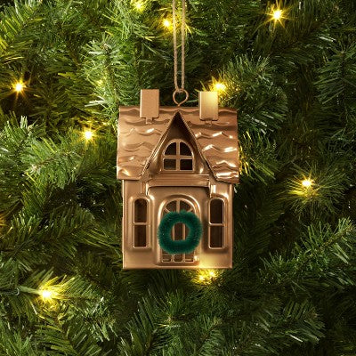  Christmas Bronze Finish 2 Chimney House Ornament - Wondershop™