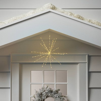  LED Champagne Glitter Starburst With Twinkle Christmas Novelty Silhouette Lights With White Color Light Bulb - Wondershop™