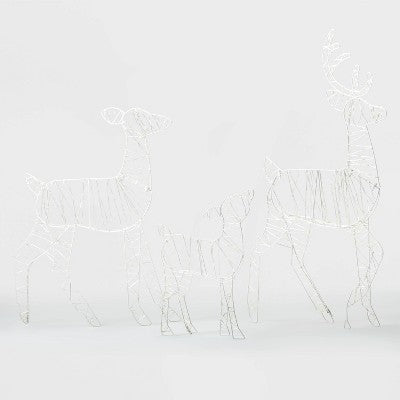  36in Deer Family Christmas LED Novelty Sculpture - Wondershop™