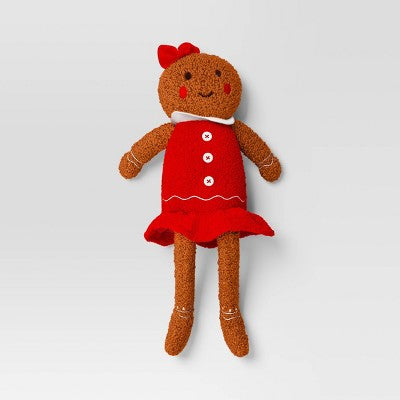 Christmas Fabric Gingerbread Decor - Wondershop™
