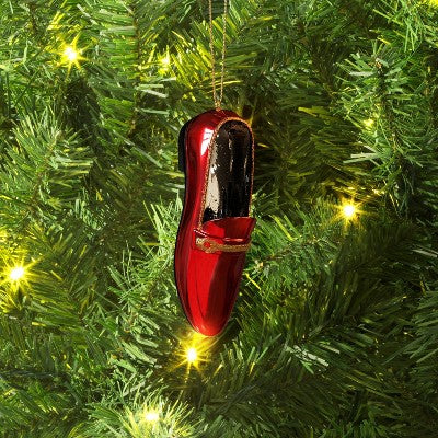  4" Christmas Resin Fancy Loafers Ornament Red - Wondershop™