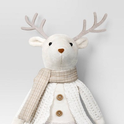  Christmas Fabric Reindeer Figural Girl - Wondershop™