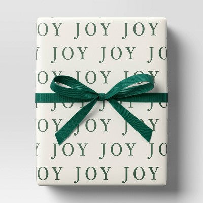  18' Christmas Fabric Ribbon Green Grosgrain - Wondershop™