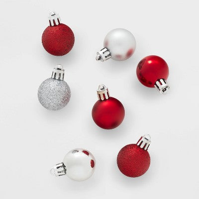  25ct Round Mini Christmas Tree Ornament Set - Wondershop™