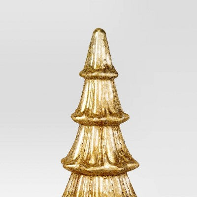  14" Christmas Mercury Lit Glass Tiered Tree Decor - Wondershop™