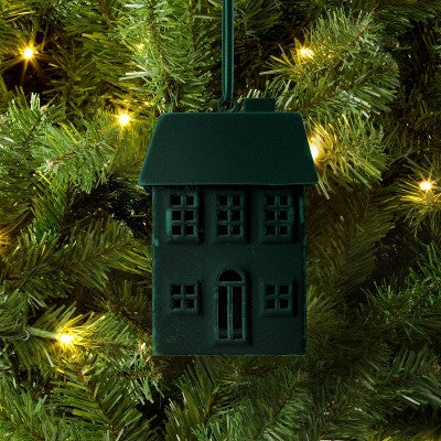  Christmas Metal Green House Ornament - Wondershop™