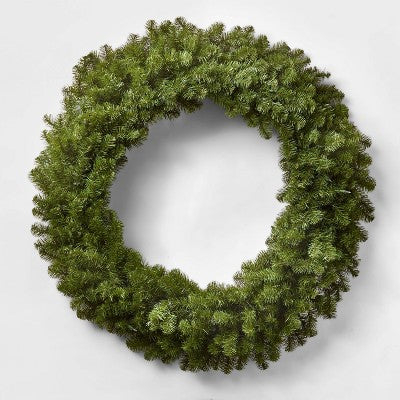  48in Pre-lit Artificial Christmas Wreath Clear Lights - Wondershop™