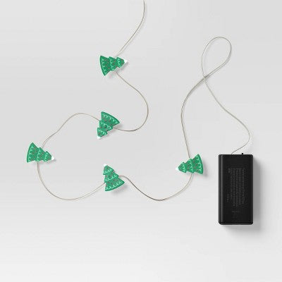  20ct LED Battery Operated Christmas Tree Dew Drop Lights Warm White With Silver Wire - Wondershop™
