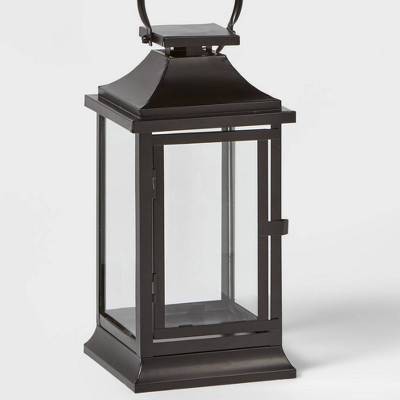  12" Decorative Metal Lantern Black - Wondershop™