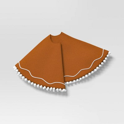 48" Christmas Gingerbread Scene Tree Skirt Brown - Wondershop™