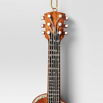  4.5" Christmas Resin Guitar Ornament - Wondershop™