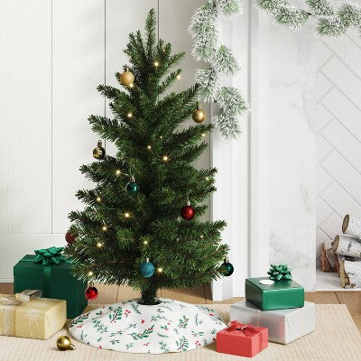  Pre-Lit LED Alberta Spruce Artificial Christmas Tree - Wondershop™