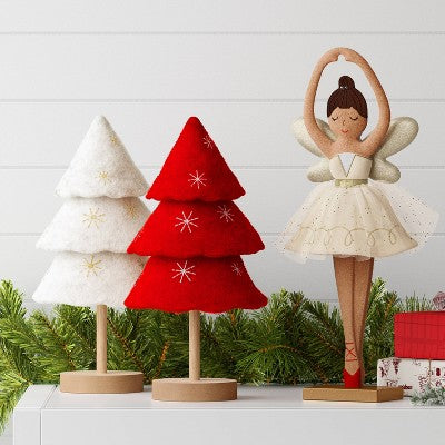  Christmas Fabric Sugar Plum Fairy Decor - Wondershop™