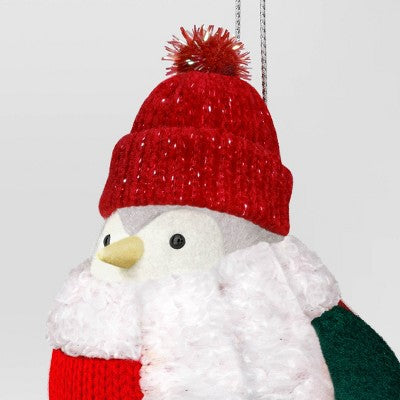  Christmas Featherly Friends Ornament Green Vest - Wondershop™