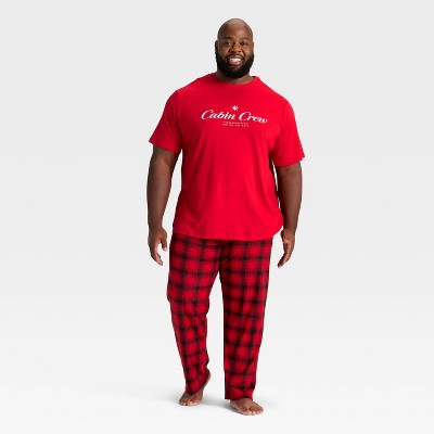  Men's "Cabin Crew" Short Sleeve Holiday Matching Family Pajama Shirt - Wondershop™ Red