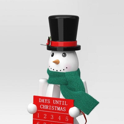  Snowman Countdown Nutcracker Figure - Wondershop™
