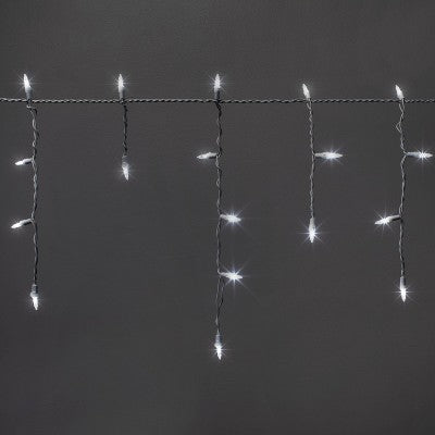  70ct LED Christmas Icicle Lights With White Wire - Wondershop™