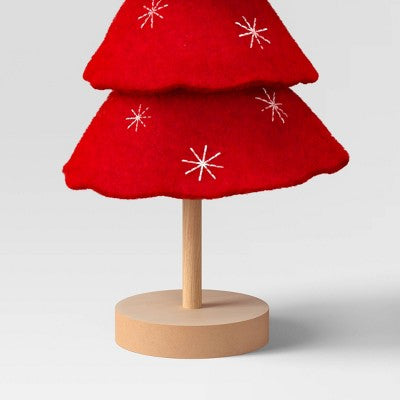  12" Christmas Three Layered Round Felt Tree Decor - Wondershop™