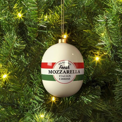 3" Christmas Glass Mozzarella Ornament - Wondershop™