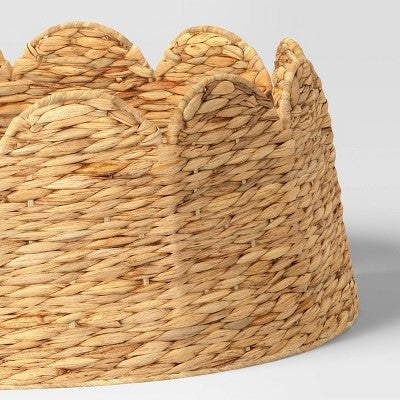  Christmas Water Hyacinth Scalloped Tree Collar - Wondershop™