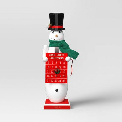  Snowman Countdown Nutcracker Figure - Wondershop™