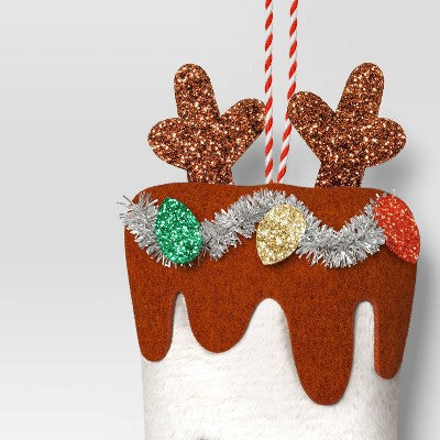  6" Christmas Fabric Ice Cream Bar Ornament - Wondershop™