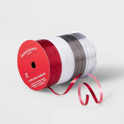  4 End Curl Christmas Ribbon 70' - Wondershop™