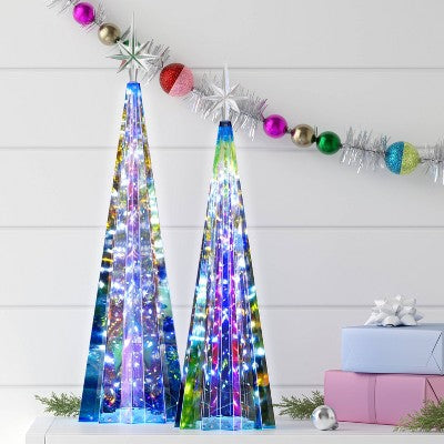  18.75" Christmas Iridescent Tree With Star - Wondershop™