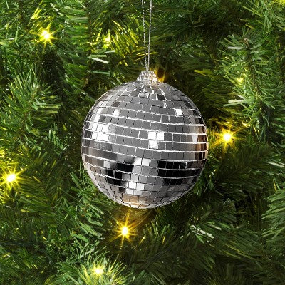  4" Christmas Disco Ball Ornament Silver - Wondershop™