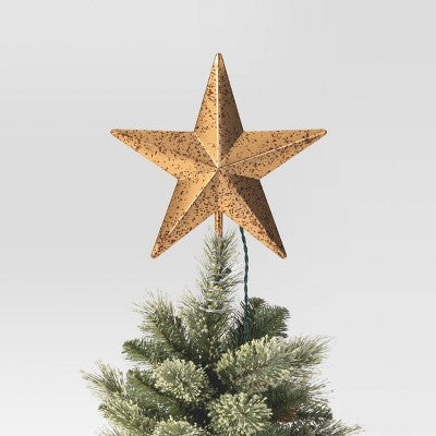  10" Pre-lit Faux Mercury Star Christmas Tree Topper - Wondershop™
