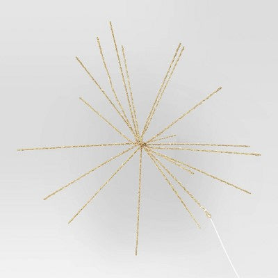  LED Champagne Glitter Starburst With Twinkle Christmas Novelty Silhouette Lights With White Color Light Bulb - Wondershop™