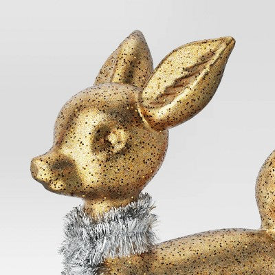  Christmas Plastic Deer Decor Gold - Wondershop™