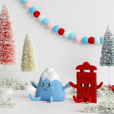  Christmas Felt Duo Figural Mountain And Sled - Wondershop™