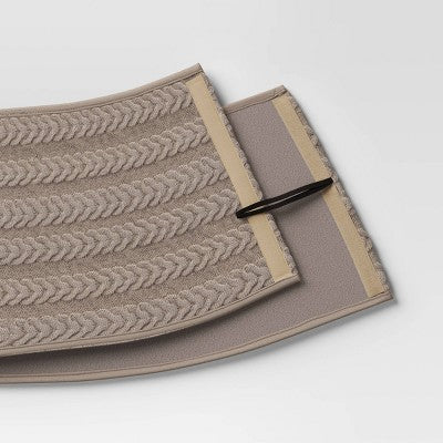  Christmas Roll Up Cable Knit Taupe - Wondershop™