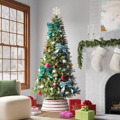  6.75" Christmas Metallic Bow Ornament Teal - Wondershop™