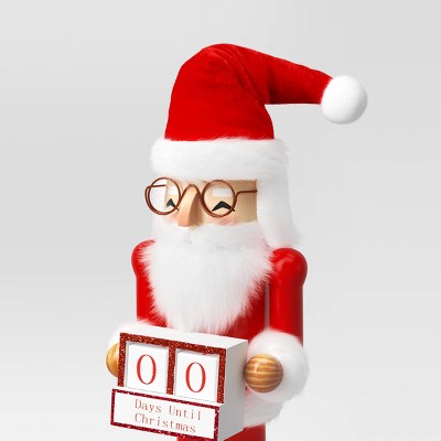  Santa Countdown Nutcracker Figure - Wondershop™