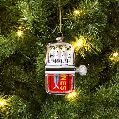  Christmas Glass Sardines Ornament - Wondershop™